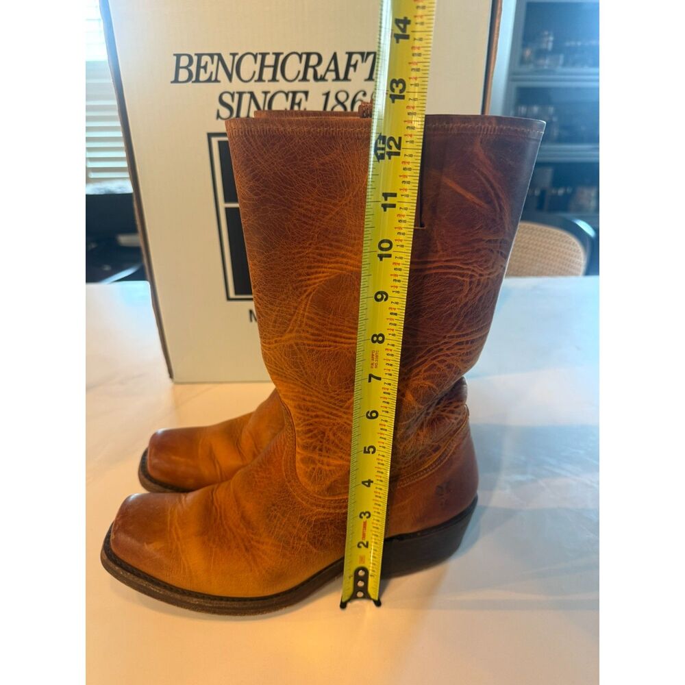 FRYE Cavalry 12L Cowboy Boots | Cognac Leather | Size 10M - Picture 5 of 11